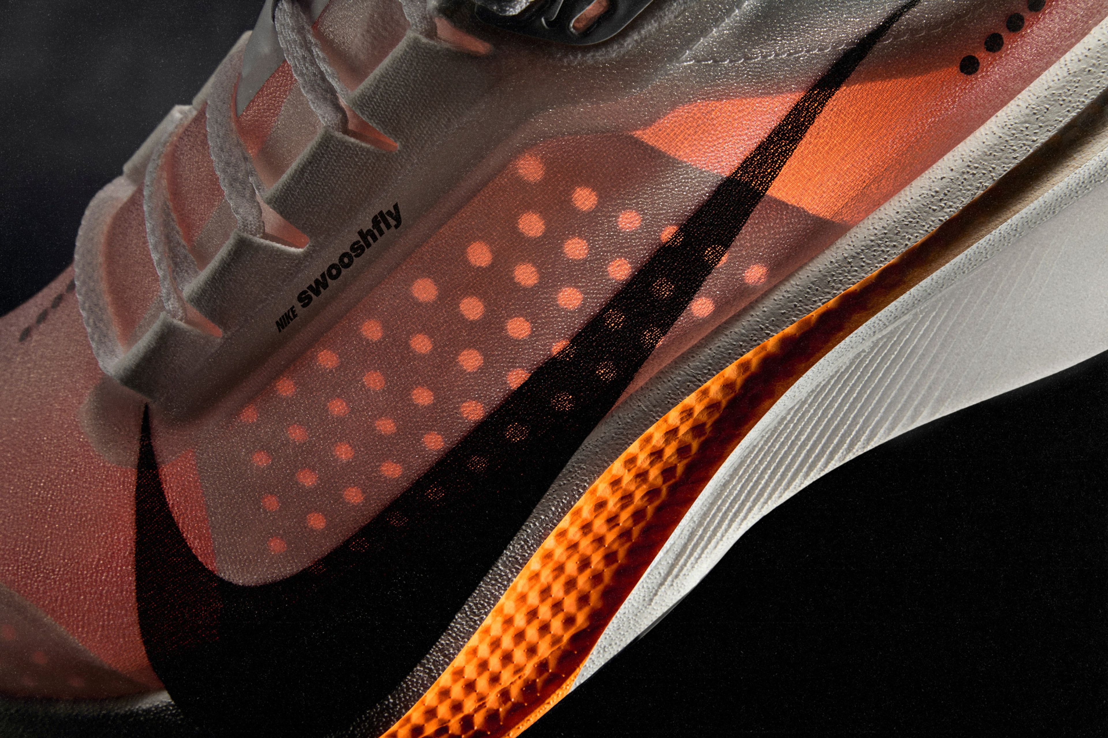 Nike Swooshfly upper.