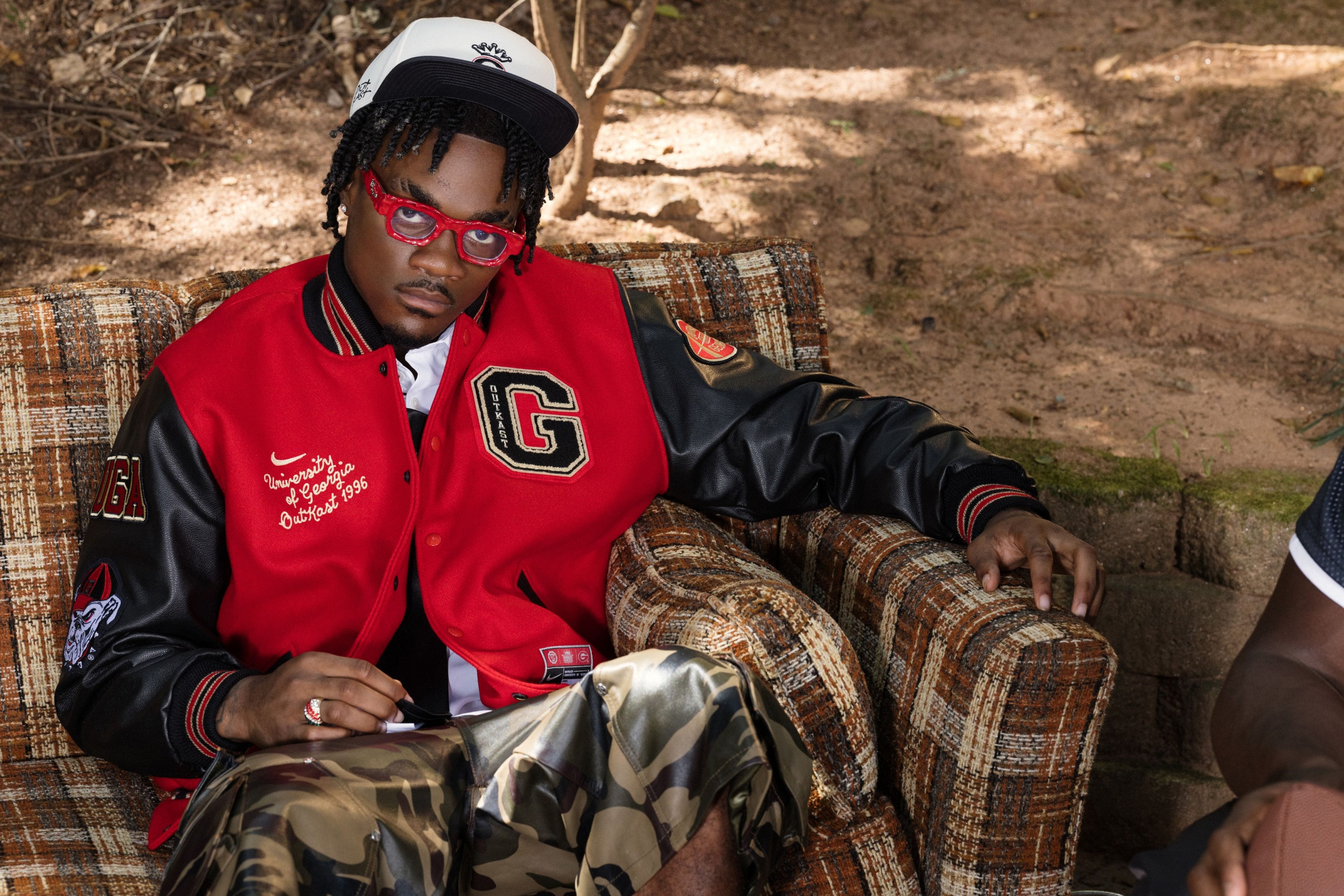 Nike NIL athlete KJ Bolden is pictured in the new Outkast U collection.