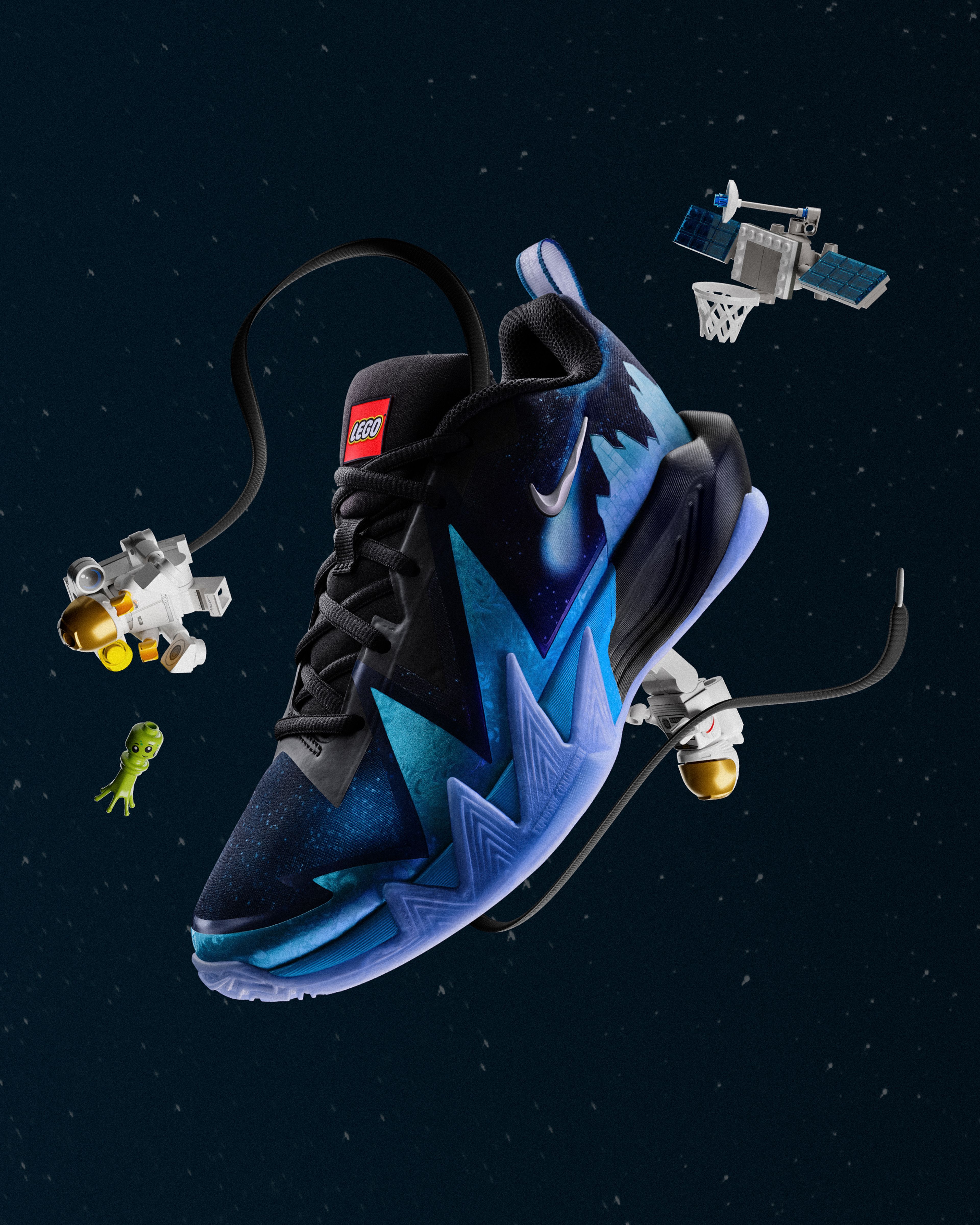 The Nike ST Dynamite, with color-shifting finishes and a glitter outsole