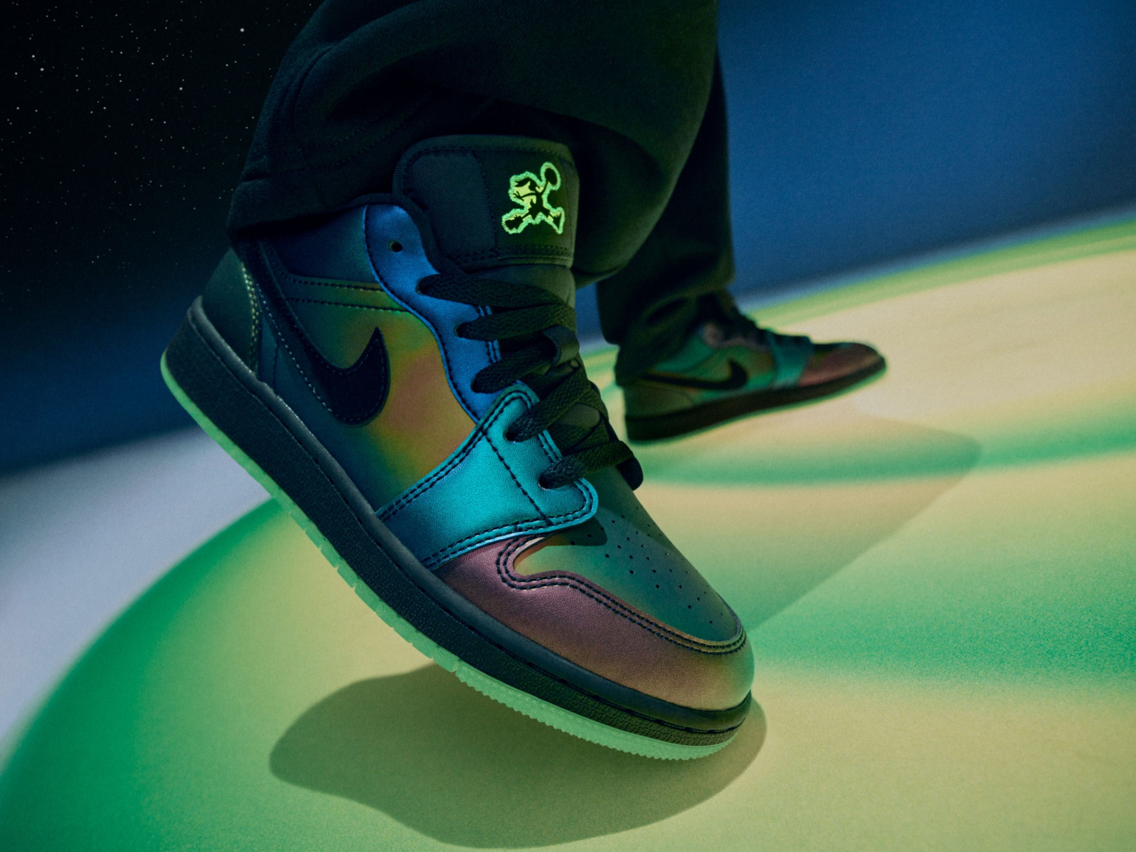 The Jordan Brand x Space Jam footwear collection for kids.