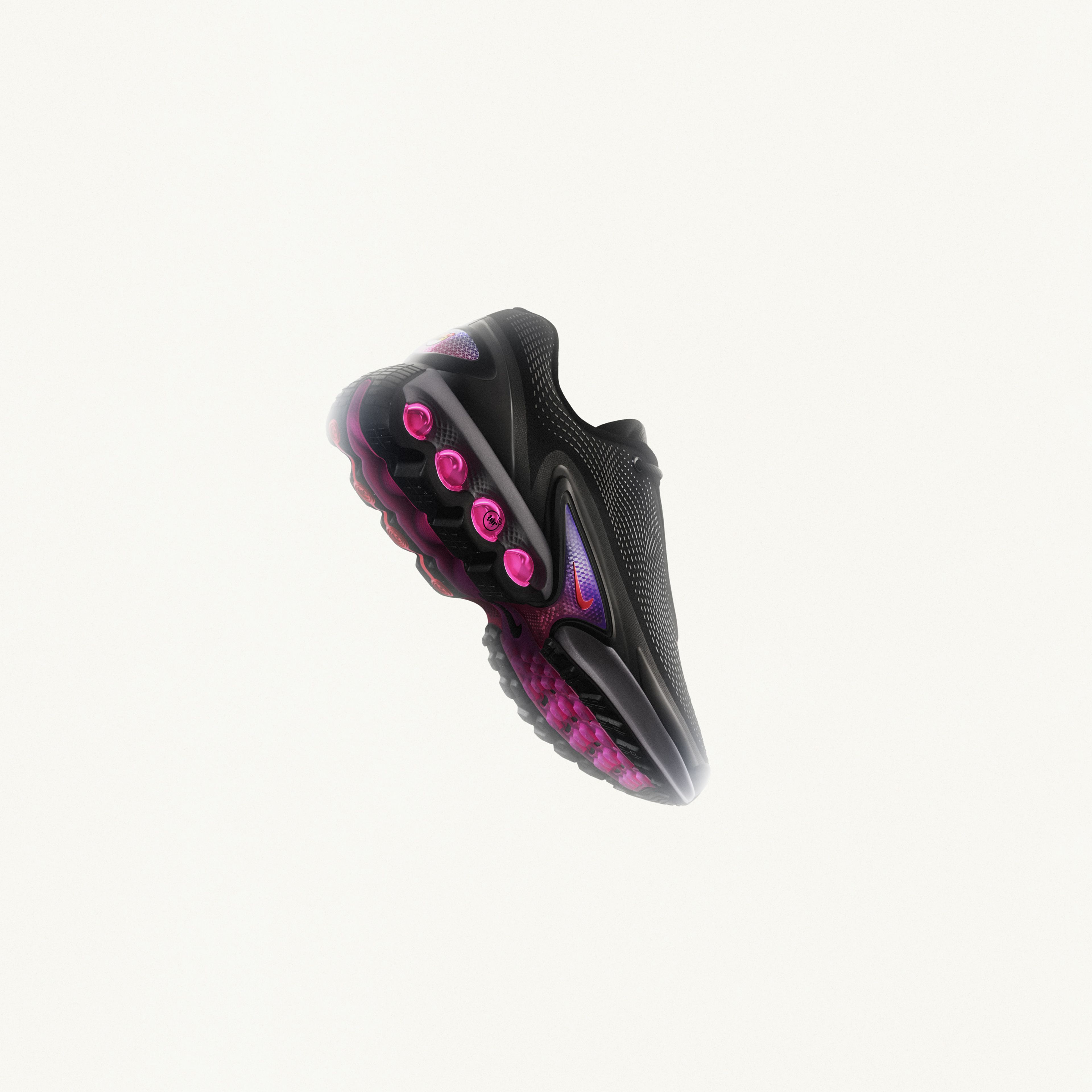 Right side view of the Nike Air Max Dn in the all night colorway