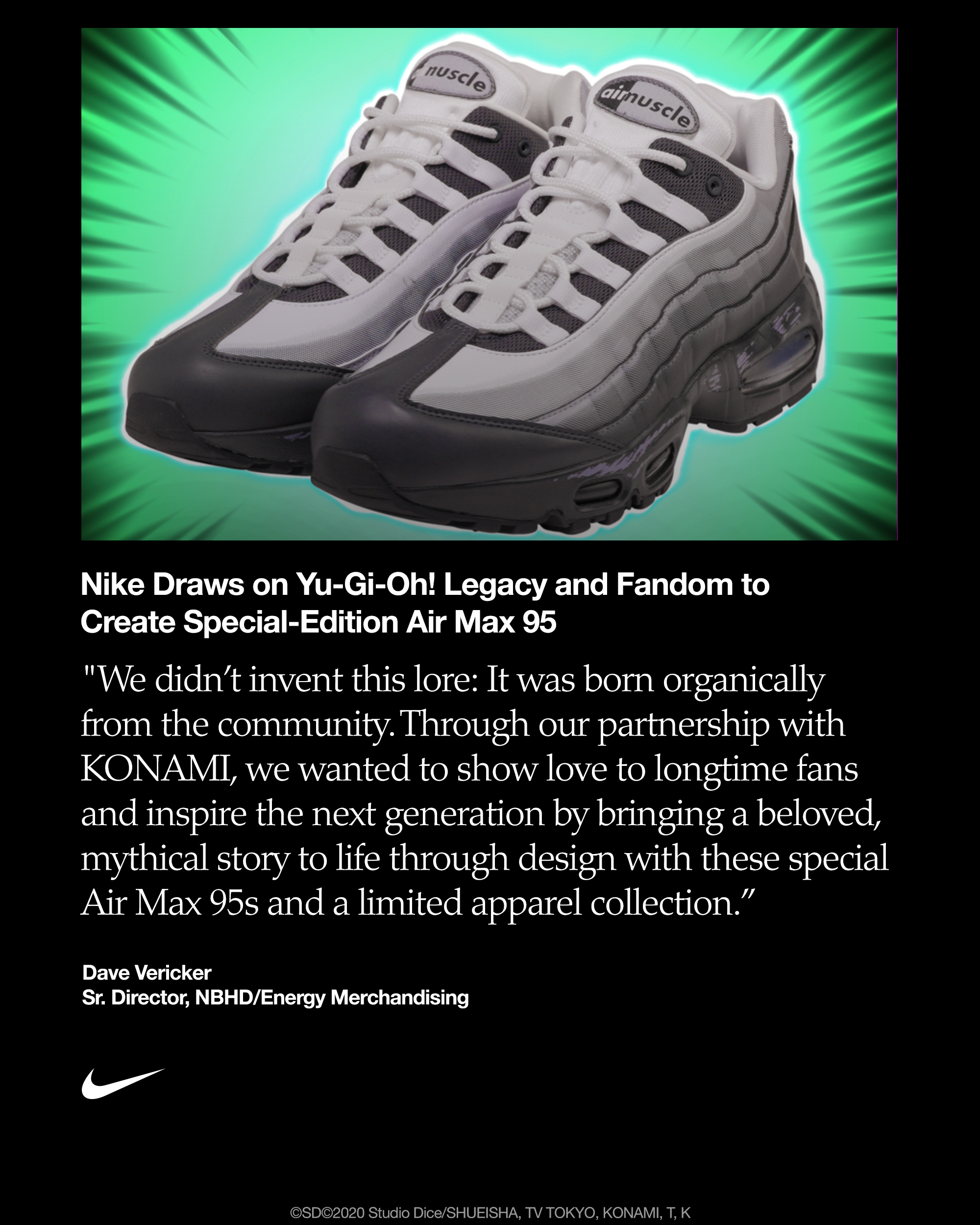 nike x yugioh card First look at the Yu-Gi-Oh! x Nike Air Max 95 Muscle cards These were spotted at San Diego Comic-Con! Nike also dropped a teaser for the collab. How much would you pay for these cards? , Follow